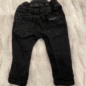 Black denim jeans
